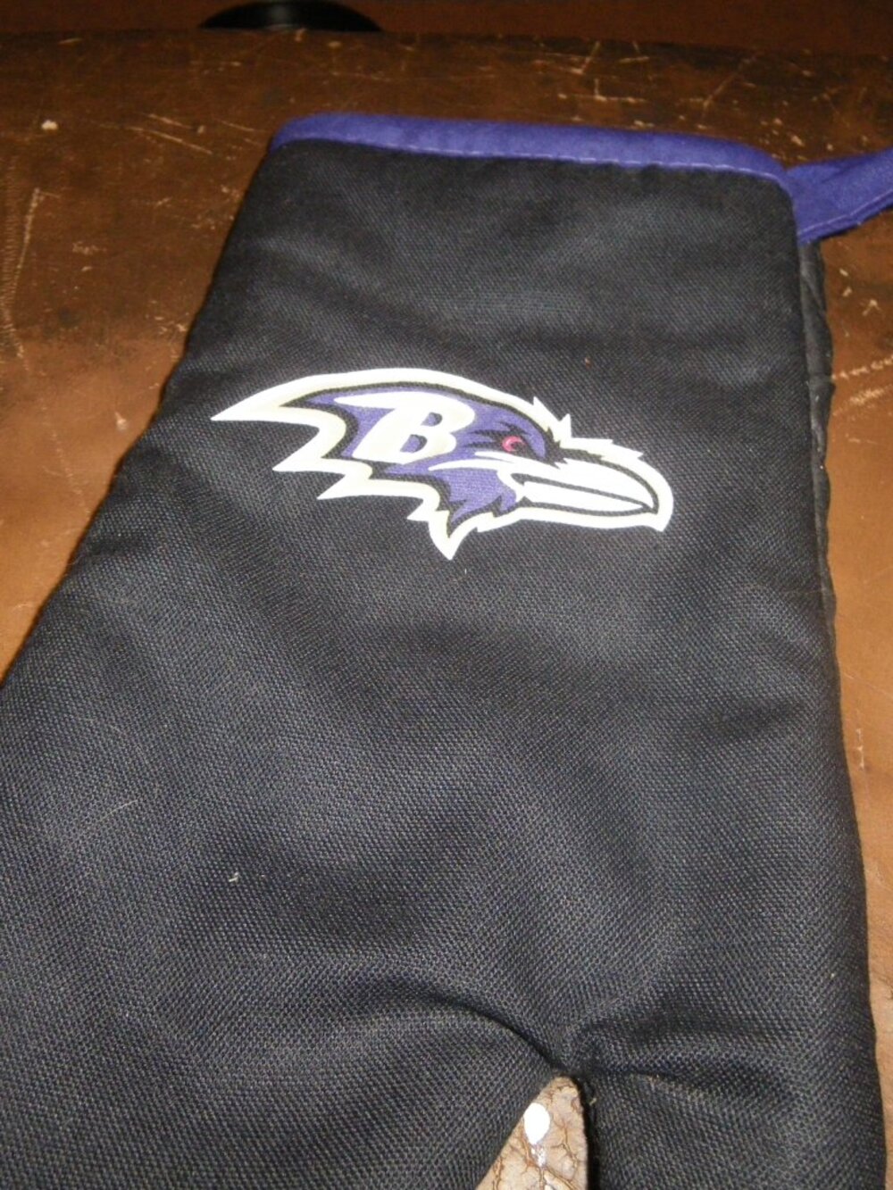 Baltimore Raven NFL Football Potholder & Oven Mitt Set Sunday Tailgating - Picture 3 of 4